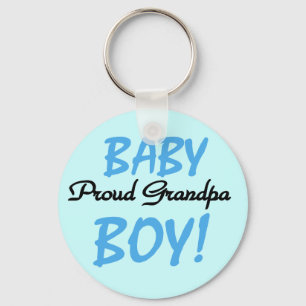 Proud Grandpa Baby Boy Tshirts and Gifts Key Ring