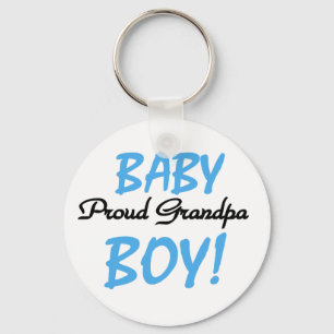 Proud Grandpa Baby Boy Tshirts and Gifts Key Ring