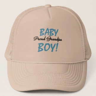 Proud Grandpa Baby Boy Tshirts and Gifts Trucker Hat