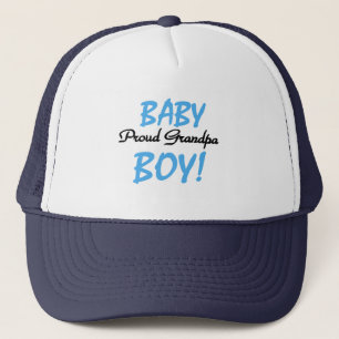 Proud Grandpa Baby Boy Tshirts and Gifts Trucker Hat