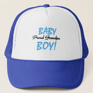 Proud Grandpa Baby Boy Tshirts and Gifts Trucker Hat