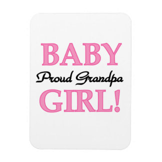 Proud Grandpa Baby Girl Gifts Magnet