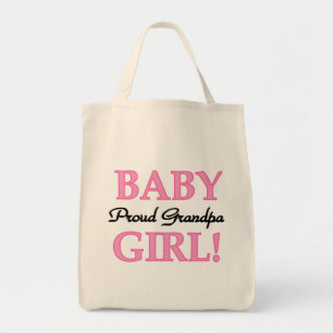 Proud Grandpa Baby Girl T-shirts and Gifts Tote Bag