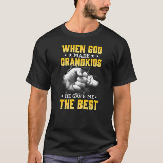 Proud Grandpa Blessed with The Best Grandkids Tee