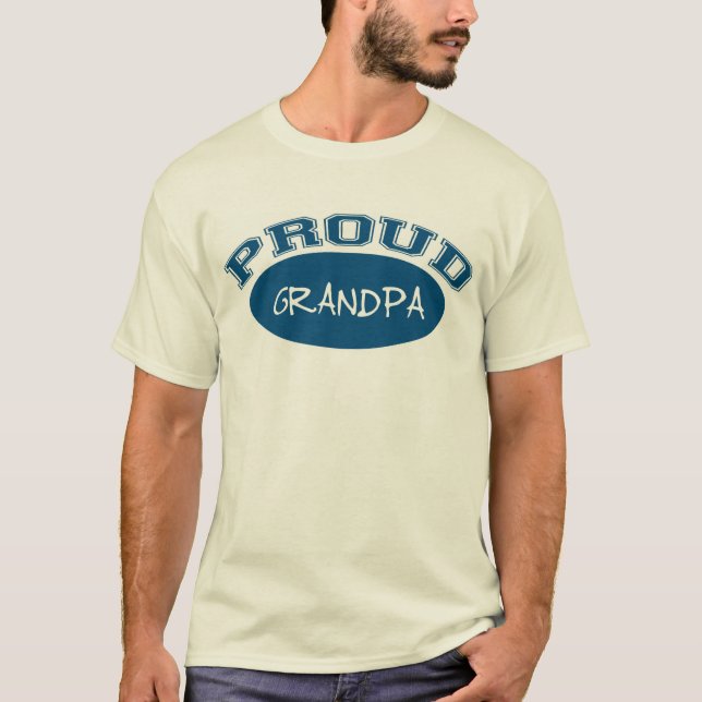Proud Grandpa (Blue) T-Shirt (Front)