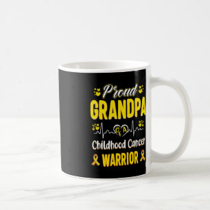 proud Grandpa Childhood cancer warrior awareness r Coffee Mug