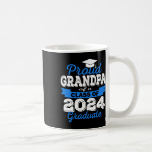 Proud Grandpa Of 2024 Graduate Awesome Family Coll Coffee Mug