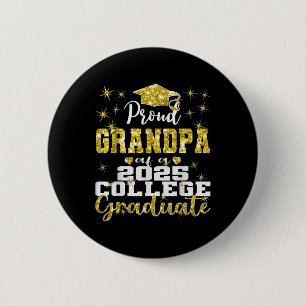 Proud Grandpa Of 2025 College Graduate Family 25 G 6 Cm Round Badge