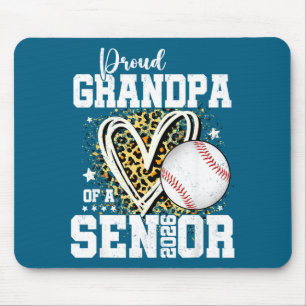 Proud Grandpa Of A 2026 Senior Baseball Graduation Mouse Pad