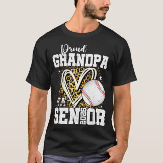 Proud Grandpa Of A 2026 Senior Baseball Graduation T-Shirt
