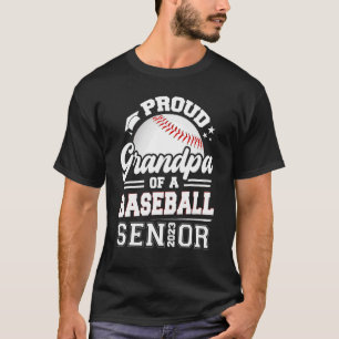 Proud Grandpa Of A Baseball Senior 2023 Graduation T-Shirt