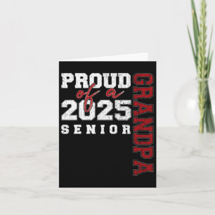Proud Grandpa Of A Cl Of 2025 Senior Graduation 25 Card