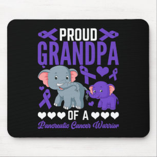 Proud Grandpa Of A Pancreatic Cancer Elephants Sup Mouse Pad