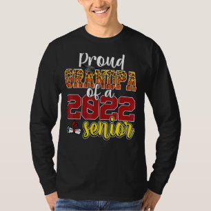 Proud Grandpa Of A Senior 2022 Graduation Basketba T-Shirt