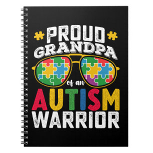 Proud Grandpa Of An Autism Warrior Family Notebook