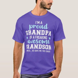 Proud grandpa of an awesome grandson T-Shirt
