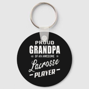 Proud Grandpa Of An Awesome Lacrosse Player Key Ring