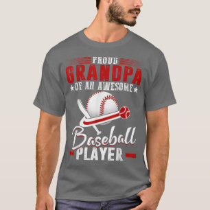 Proud Grandpa Of Baseball Player Grandfather T-Shirt