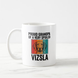 Proud Grandpa Vizsla Vintage Dog Lover Design_1 Coffee Mug