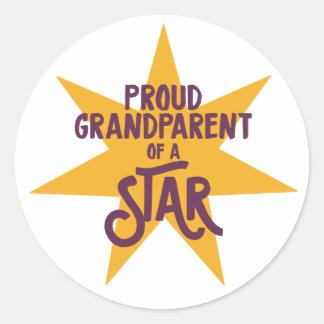 Proud Grandparent Classic Round Sticker