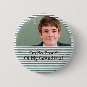 Proud Grandparent Graduation Grad Photo 6 Cm Round Badge