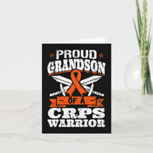 Proud Grandson Of A CRPS Warrior RSD Awareness Rib Card