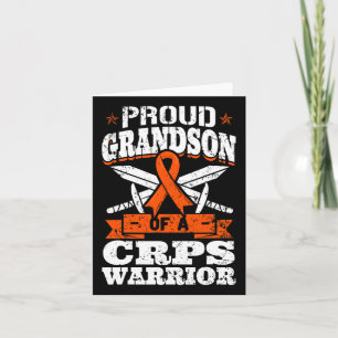 Proud Grandson Of A Crps Warrior Rsd Awareness Rib Card