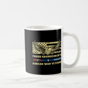 Proud Grandson Of A Korean War Veteran Military Ve Coffee Mug