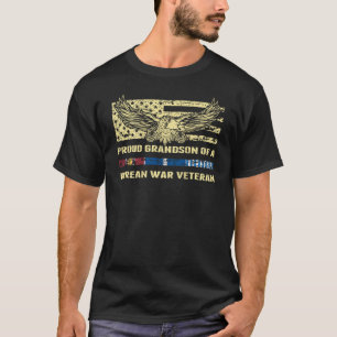 Proud Grandson Of A Korean War Veteran Military Ve T-Shirt