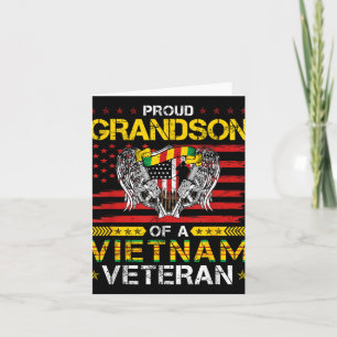 Proud Grandson Of A Vietnam Veteran Card