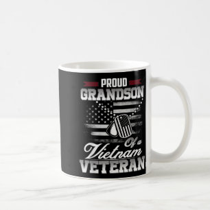Proud Grandson Of A Vietnam Veteran Military Shirt Coffee Mug