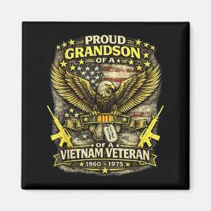 Proud Grandson of A Vietnam Veteran Shirt Magnet