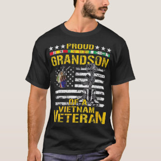 Proud Grandson Of A Vietnam Veteran Vietnam War T- T-Shirt