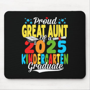 Proud Great Aunt Cl Of 2025 Kindergarten Graduate  Mouse Pad