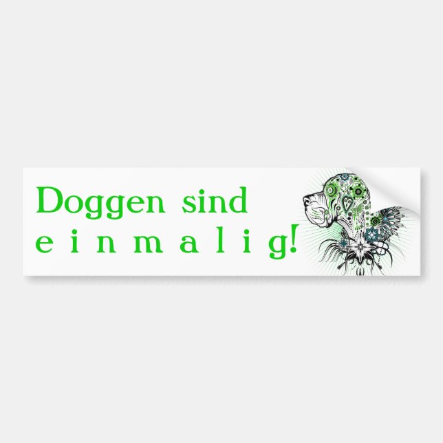 Proud Great Dane Owner – One of a Kind Dogs Bumper Sticker (Front)