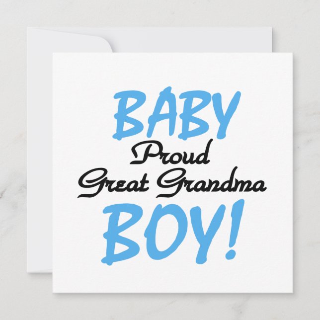 Proud Great Grandma Baby Boy Gifts (Front)