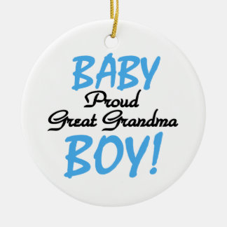 Proud Great Grandma Baby Boy Gifts Ceramic Tree Decoration