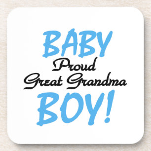 Proud Great Grandma Baby Boy Gifts Coaster