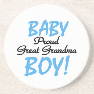 Proud Great Grandma Baby Boy Gifts Coaster