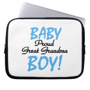 Proud Great Grandma Baby Boy Gifts Laptop Sleeve