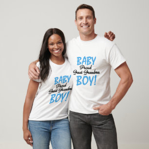 Proud Great Grandma Baby Boy Tshirts and Gifts