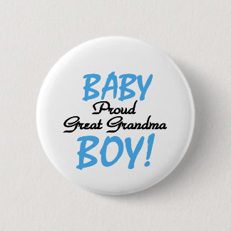 Proud Great Grandma Baby Boy Tshirts and Gifts 6 Cm Round Badge