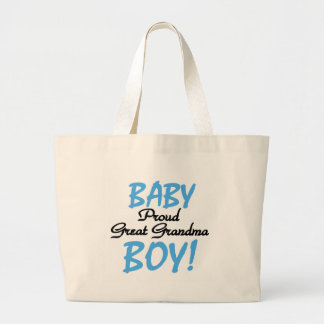 Proud Great Grandma Baby Boy Tshirts and Gifts Large Tote Bag