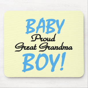 Proud Great Grandma Baby Boy Tshirts and Gifts Mouse Pad