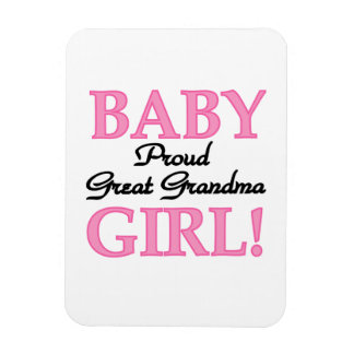 Proud Great Grandma Baby Girl Gifts Magnet