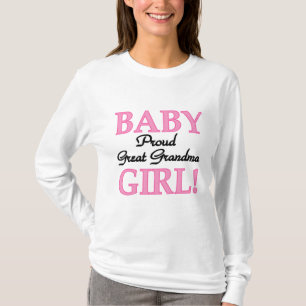 Proud Great Grandma Baby Girl Tshirts and Gifts