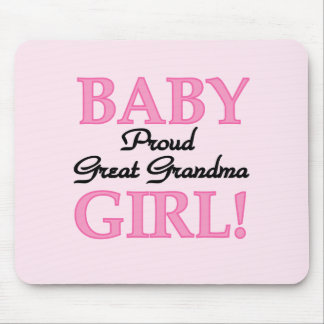 Proud Great Grandma Baby Girl Tshirts and Gifts Mouse Pad