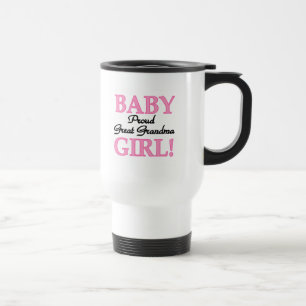 Proud Great Grandma Baby Girl Tshirts and Gifts Travel Mug