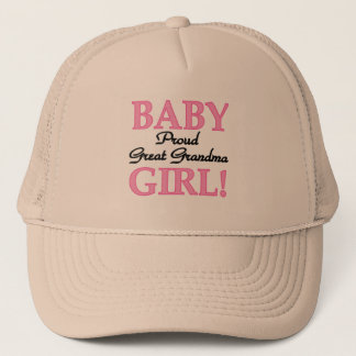 Proud Great Grandma Baby Girl Tshirts and Gifts Trucker Hat
