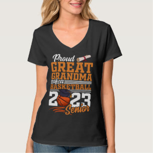 Proud Great Grandma Of A 2023 Senior 2023 Grad Bas T-Shirt